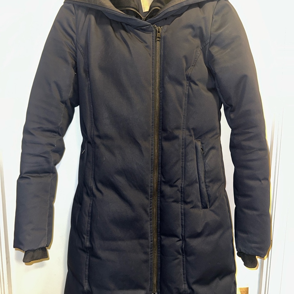 Soia & Kyo Navy Puffer Jacket XXS NAVY BLUE